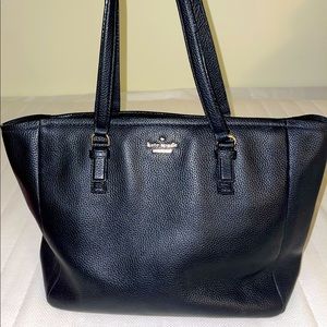 Kate Spade Black Leather Tote